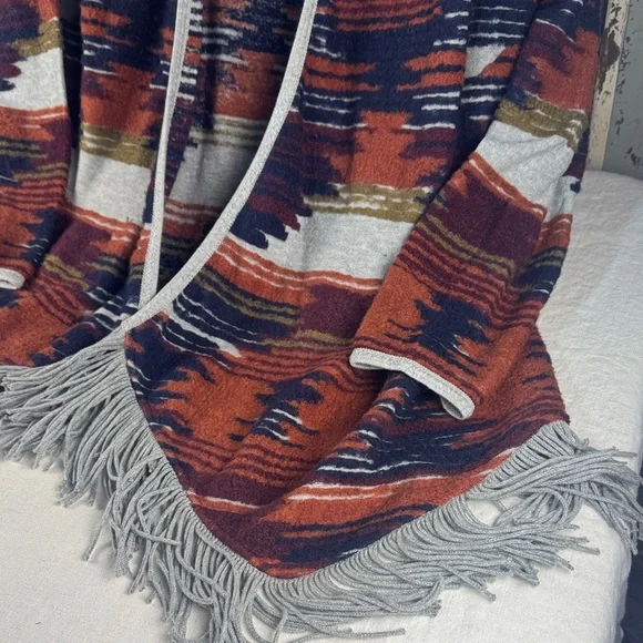 Lucky Brand Multicolor Patterned Fringe Cardigan - Picture 4 of 9